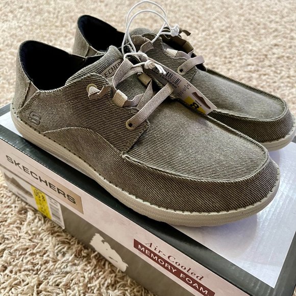 NEW Skecher Men's Melson Memory Foam Slip-on Loafer Shoes Brown, Size 8 (NIB) - Picture 5 of 13